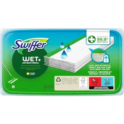 Abbildung von Swiffer Bodenwischer Feuchte Bodentücher Nachfüllpack Mit Zitrone Frischem Duft 10x, Für Eine Schnelle Und Einfache Reinigung