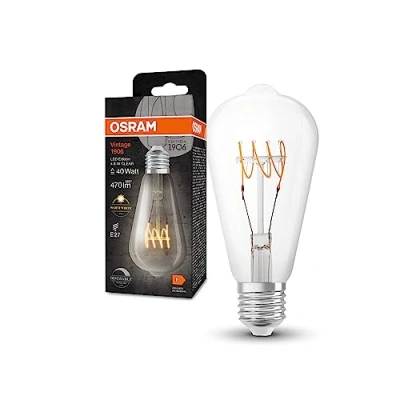 Abbildung von OSRAM Classic LED Rustika E27 4,8W 827 klar dimm