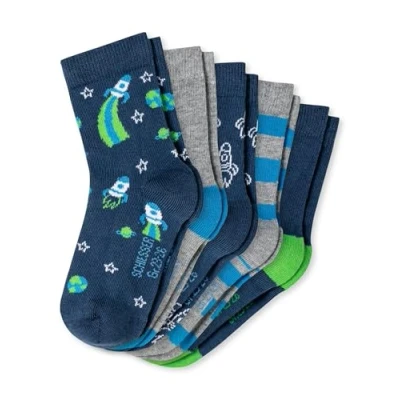 Abbildung von Schiesser Jungs 5 PACK Socken multicoloured für Kinder, Größe: 31 34, Multi coloured