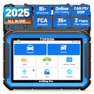Abbildung von TOPDON Diagnosegerät Auto ArtiDiag Pro, Online Codierung&amp;Bidirektionale Steuerung, Vollständige Systemdiagnose auf OE Ebene, 35+Servicefunktionen, 2 Jahre kostenloses Update