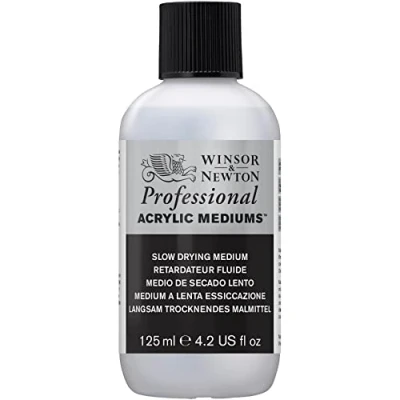 Abbildung von Winsor &amp; Newton 3030932 Langsam Trocknedes Medium, Trocknungsverzögerung für Acrylfarben 125ml Flasche