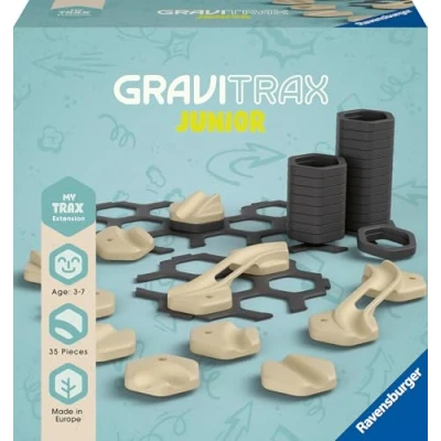 Abbildung von Ravensburger GraviTrax Junior Extension Trax Erweiterbare Kugelbahn für Kinder, Murmelbahn überwiegend aus nachwachsenden Rohstoffen mit Lern und Konstruktionsspielzeug ab 3 Jahren