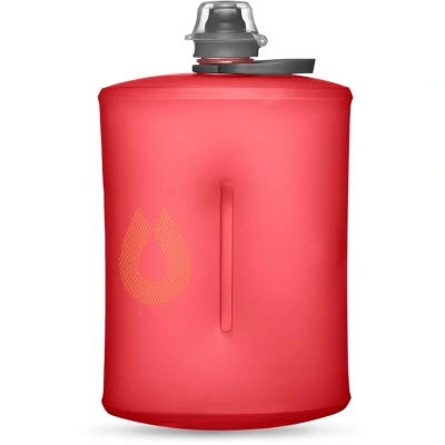Abbildung von HydraPak Stow (1L, 32oz) Zusammenklappbare Wasserflasche Ultraleichte &amp; verpackbare Reiseflasche, flexible Ski , Wander Fahrrad oder Kletterflasche Tahoe Blue