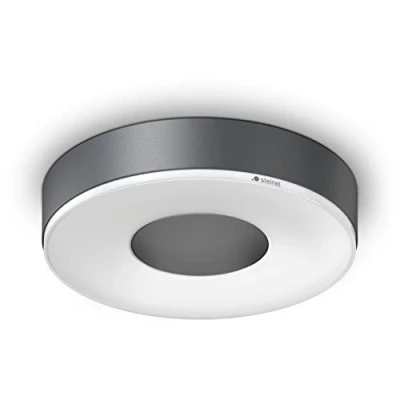 Abbildung von Steinel LED Deckenleuchte RS 200 SC Connect, smarte Wandleuchte, Bewegungsmelder, dimmbar, bedienbar per App, Zeitplan, 17.1 W, 3000 K, Anthrazit