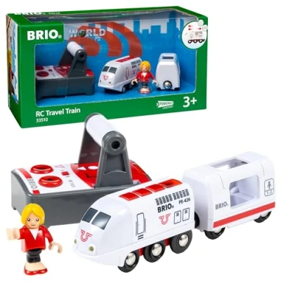 Abbildung von BRIO World 33510 IR Express Reisezug Elektrische Lokomotive mit Fernsteuerung Zubehör Kleinkindspielzeug empfohlen ab 3 Jahren, tolles