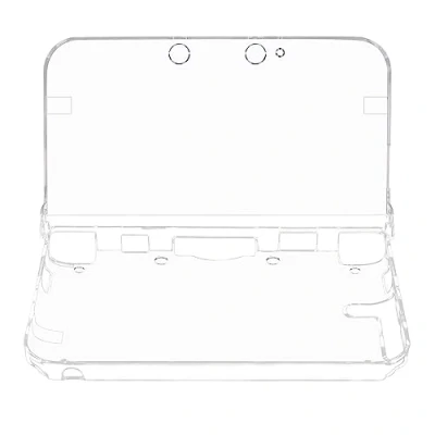 Abbildung von OSTENT Schutzhülle Crystal Hard Guard Case Cover Skin Shell für Nintendo 3DS XL LL Farbe Klar Weiß