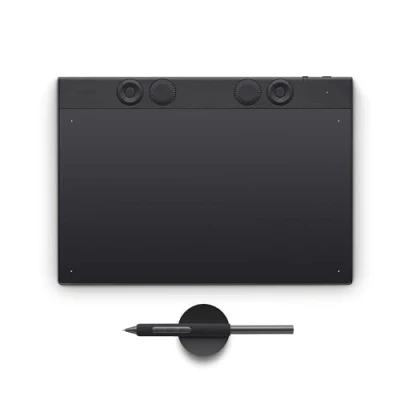 Abbildung von Wacom Intuos Pro Medium Innovatives Grafik Tablett inkl. Pen 3, kompakt &amp; leicht vielseitige Wahl für Illustratoren, Designer Bildbearbeiter