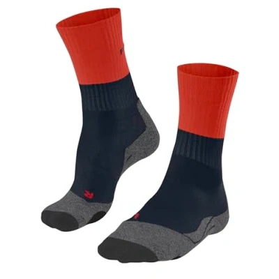 Abbildung von FALKE Herren Wandersocken TK2 Explore M SO Wolle Funktionsmaterial antiblasen dick 1 Paar, Orange (Samba 8182), 46 48