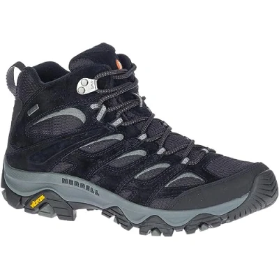 Abbildung von Merrell Herren Moab 3 Mid GTX Wanderschuhe, Black/Grey, 51 EU