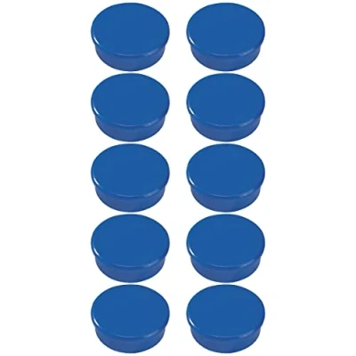 Abbildung von Dahle 95538 Magnete (Durchmesser 38 mm) 10 Stück, blau