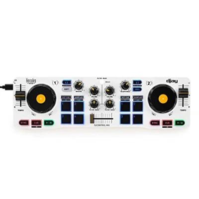Abbildung von Hercules DJControl Mix Drahtloser Bluetooth DJ Controller für Smartphones djay App 2 Decks