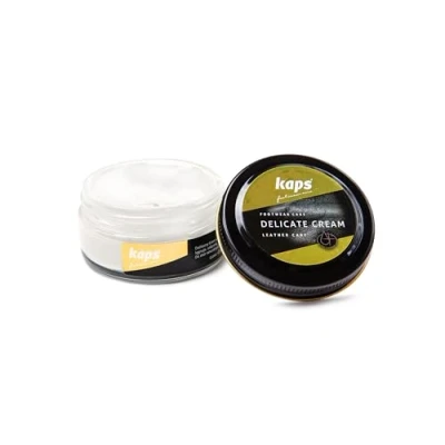 Abbildung von Kaps Schuhcreme für Glattes und Genarbtes Leder Schuhpflege Delicate Cream (100 Farblos Transparent)