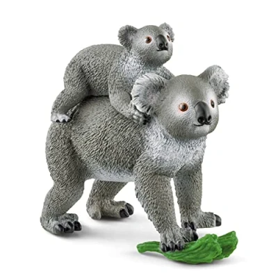 Abbildung von schleich 42566 Koala Mutter mit Baby, für Kinder ab 3+ Jahren, WILD LIFE Spielset