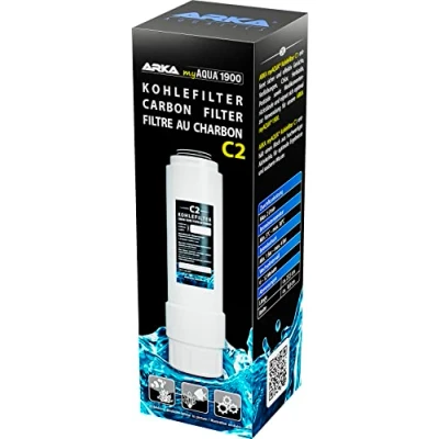 Abbildung von ARKA myAQUA 1900 Kohlefilter C2 Effektive Filterung von Schmutzpartikeln &amp; Verunreinigungen wie Chlor und Pestizide, verbessert die Wasserqualität in Aquarien.