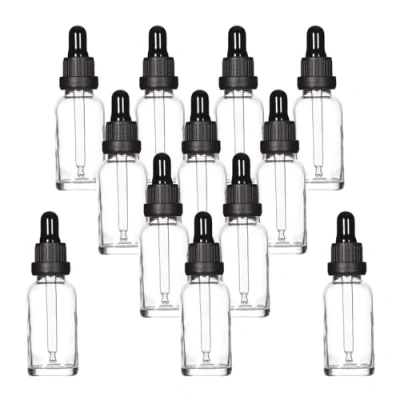 Abbildung von YIZHAO Pipettenflasche 30ml Klar, Apothekerflasche mit [Dropper Pipette Glas], Tinktur Flaschen für Ätherische Öl,Parfümöle,Aromatherapie,Düfte,Flüssigkeit 12Pcs