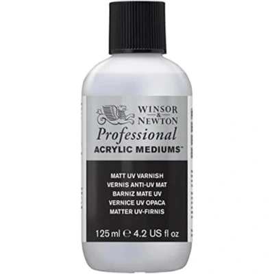 Abbildung von Winsor &amp; Newton 3030930 UV Firnis Matt, Schutzschicht für Acrylbilder 125ml Flasche