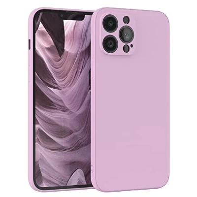 Abbildung von EAZY Case Silikonhülle für iPhone 13 Pro Max Hülle Silikon Violett weich stoßfeste Handyhülle Schutzhülle mit Kameraschutz Dünn Premium Schutz Cover TPU Phone Bumper Flieder