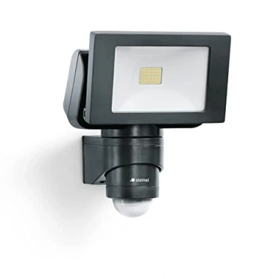 Abbildung von Steinel LED Außenstrahler LS 150 S schwarz, 240 Bewegungsmelder, max. 12 m Reichweite, 14,7 W, Schwenkbar, 1375 lm, 4000 K