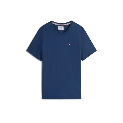 Abbildung von Tommy Jeans Herren T Shirt Kurzarm TJM Original Slim Fit, Blau (Black Iris), XXL