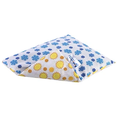 Abbildung von Medi Partners Kirschkernkissen Körnerkissen groß Wärmekissen 500g Rechteck 20x25cm Öko Natur 100% Baumwolle Wärme + Kältetherapie Massagetherapie (Schneeflocke/Sonnen)