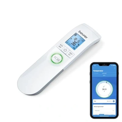 Abbildung von Beurer FT 95 Bluetooth, kontaktloses Infrarot Fieberthermometer mit innovativer App Vernetzung