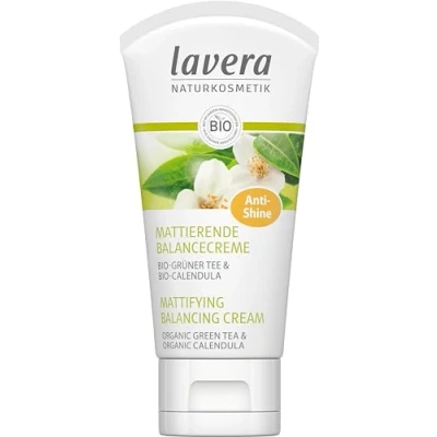 Abbildung von Lavera Naturkosmetik Mattierende Balancecreme Bio Grüner Tee und Calendula, 1er Pack (1 x 50 ml)