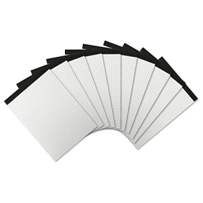 Abbildung von Landré Notiz Block ohne Deckblatt A5 kariert, 50 Blatt, 70 g/m², 10 Stück