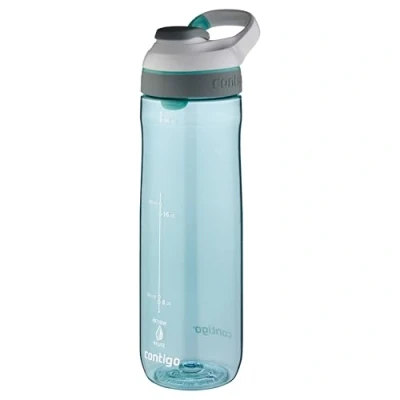 Abbildung von Contigo Cortland Autoseal Trinkflasche mit automatischem Trinkverschluss 720ml große BPA freie Kunststoff Wasserflasche auslaufsicher Ideal für Schule, Arbeit, Sport, Fahrrad, Wandern