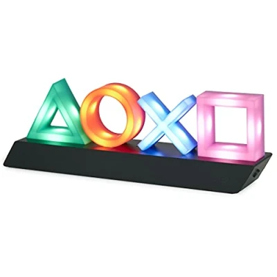 Abbildung von PlayStation Icons Leuchte mit 3 Lichtmodi Soundreaktiv, Dynamisches Phasenlicht &amp; Standardmodus Gaming Raum Deko Beleuchtung für Gamer