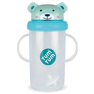 Abbildung von TUM Tippy Up Free Flow Schnabeltasse (ohne Ventil), für Kleinkinder, 300 ml, BPA frei (Boris Bear ml)