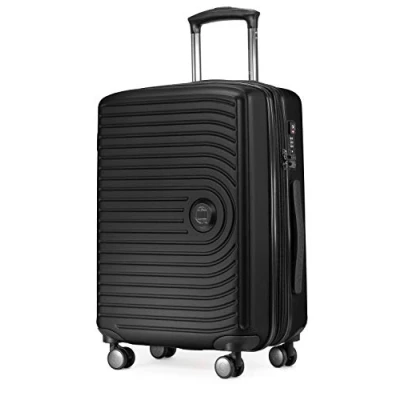 Abbildung von HAUPTSTADTKOFFER Mitte Handgepäck 55x40x23, TSA, 4 Rollen, Reisekoffer, Hartschalenkoffer, Rollkoffer, Handgepäckkoffer, Bordgepäck Koffer, Schwarz