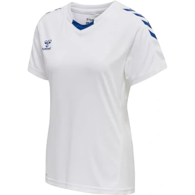 Abbildung von hummel Damen Hmlcore Xk Poly Jersey S/S Woman T Shirt, White/True Blue, M EU