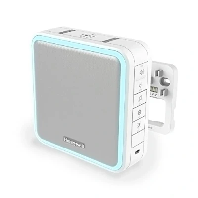 Abbildung von Honeywell Home DW915S Serie 9 Tragbar, verdrahteter oder Funk LED Gong (weiß) mit 11 Melodien