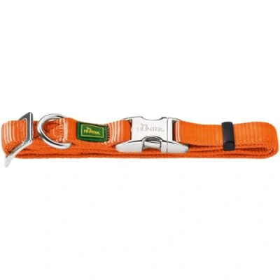 Abbildung von HUNTER 43968 VARIO BASIC ALU STRONG Halsung, Hundehalsband, Nylon, Aluminium Steckverschluss, XL, orange
