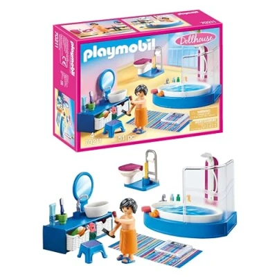 Abbildung von PLAYMOBIL Dollhouse 70211 Badezimmer, Ab 4 Jahren