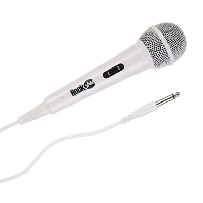 Abbildung von RockJam Karaoke Microphone Wired Unidirectional Dynamic with Three Metre Cord White