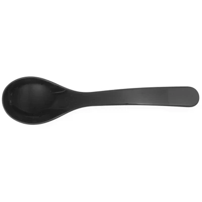 Abbildung von HENDI Salatlöffel Kunststoff 23,5 cm SAN schwarz 0,03 Liter groß, Gastro Plastik