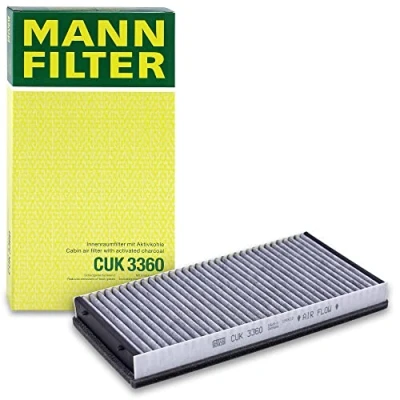 Abbildung von MANN FILTER CUK 3360 Innenraumfilter Pollenfilter mit Aktivkohle Für PKW