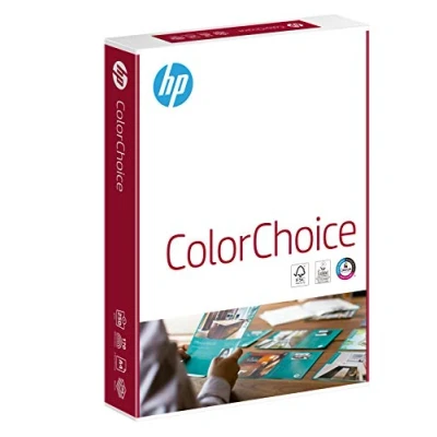 Abbildung von HP Color Choice Farblaserpapier, Druckerpapier CHP756 250 g, DIN A4, Blatt, extraglatt, hochweiß Für brillante Farben