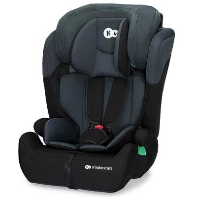 Abbildung von Kinderkraft Kinderautositz COMFORT UP I SIZE, Autokindersitz, Kindersitz, ein Autositz für Kinder von 76 150 cm, 5 Punkt Sicherheitsgurt, Einstellbare Kopfstütze, ECE R129/03, Schwarz