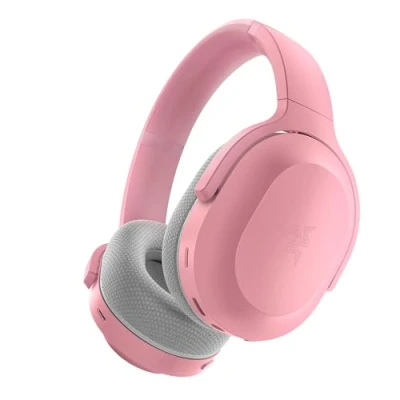 Abbildung von Razer Barracuda Kabelloses Multiplattform Headset für Gaming und Mobile Geräte (SmartSwitch Dual Wireless, Geräuschunterdrückendes Mikrofon, Triforce Treiber 50mm, USB C) Quartz Pink