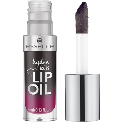 Abbildung von essence hydra kiss LIP OIL, Lipgloss, Nr. 05, Schwarz, feuchtigkeitsspendend, pflegend, mit Ölen, glänzend, vegan, ohne Parabene, Mikroplastikpartikel, Nanopartikel frei, 1er Pack (4ml)