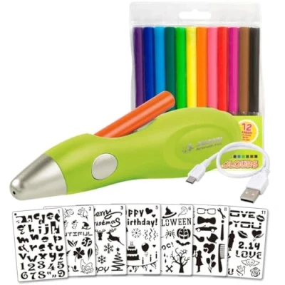 Abbildung von Jolly Airbrush Fun Farben sprühen für Kinder Ungiftig (Airbrush), 20 teiliges Set, grün