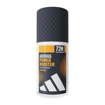 Abbildung von adidas Power Booster Anti Transpirant Deo Roll On für ihn, 72 Stunden trockene Frische, aromatisch holziger Duft, 50 ml