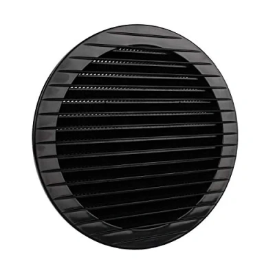 Abbildung von MKK Lüftungsgitter Abluftgitter Außengitter Insektenschutz weiß grau braun anthrazit Ziegelrot 60 70 80 90 100 120 125 150 mm schwarz Ø
