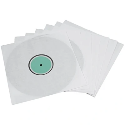 Abbildung von Hama Schallplatten Innenhüllen, 10 Stück (mit transparentem Sichtfenster) Vinyl LP Hülle, Schutzhülle