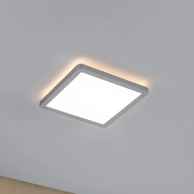 Abbildung von Paulmann 70993 LED Panel Atria Shine 190x190mm eckig incl. 1x11,2 W Warmweiß Chrom matt Lichtpanel Kunststoff Deckenpanel 3000 K