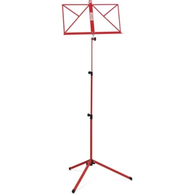 Abbildung von Classic Cantabile Notenständer Medium Rot Klappbares Notenpult für Kinder und Erwachsene Mit Notenhalter an der Auflage Höhenverstellbar von 65 130 cm Gummifüße