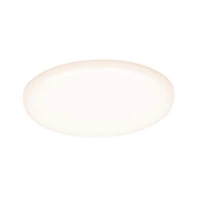 Abbildung von Paulmann 92388 LED Panel Einbauleuchte Veluna VariFit IP44 125mm rund incl. 1x8,5 Watt Deckenleuchte Satin Kunststoff 3000 K, Warmweiß