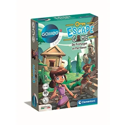 Abbildung von Clementoni Galileo Escape Game Die Prüfungen im Parthenon Spiel für Kinder ab 8 Jahren Gesellschaftsspiel &amp; Familienspiel 59335